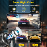 Fuvymyt OEM-Fit 4K Dash Cam for Ford (F-150, F-250, F-350, Mustang Mach-E | 2019–2025)